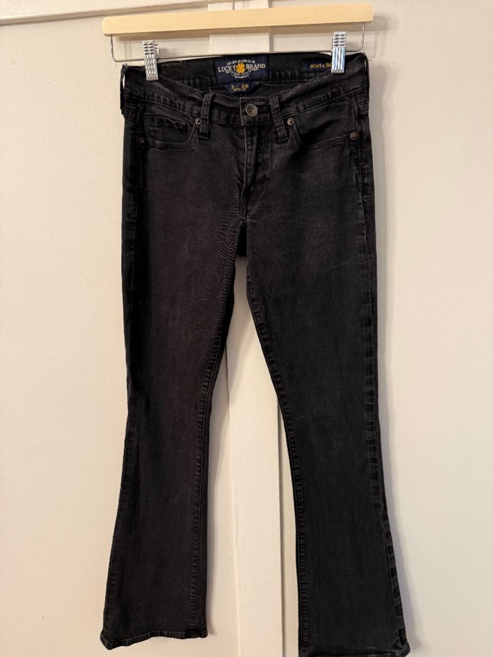 Lucky Brand black Sofia boot cut jeans size 2/26